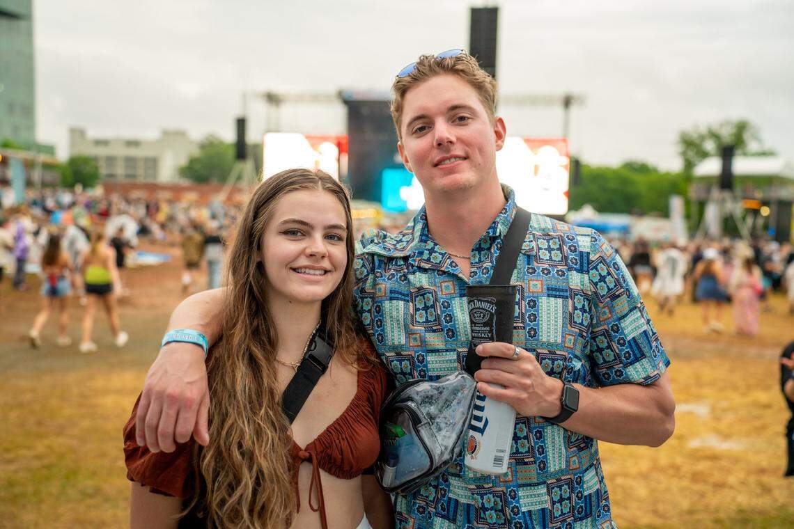 Fans at Lovin’ Life Music Fest in Charlotte, NC, on May 4, 2024.