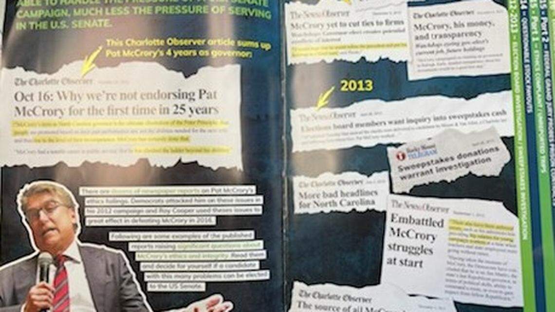 A new, brutal mailer on Pat McCrory is a troubling sign for Republicans