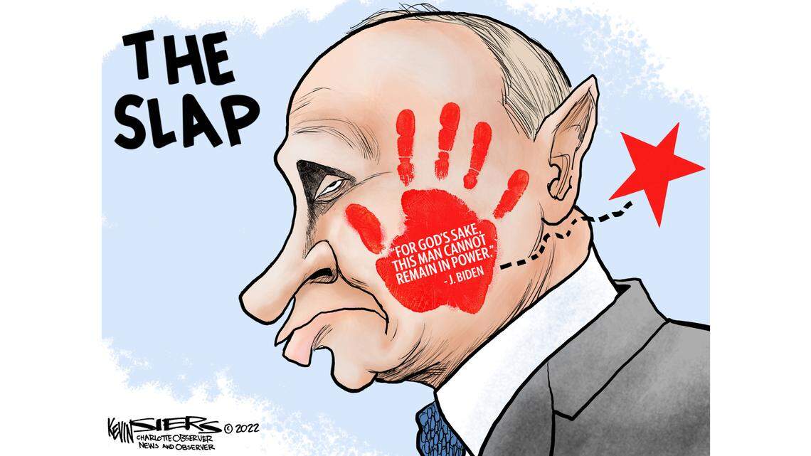 Kevin Siers cartoon: The Slap