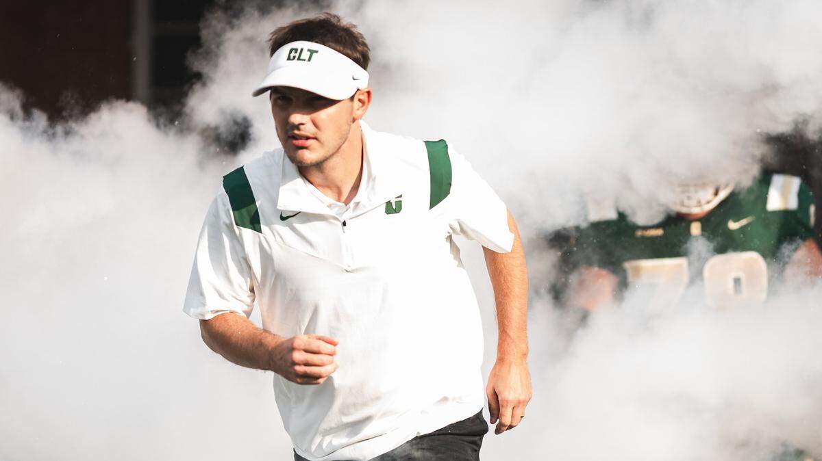 Charlotte 49ers football coach Will Healy signed 12 players to his 2022 recruiting class Wednesday.