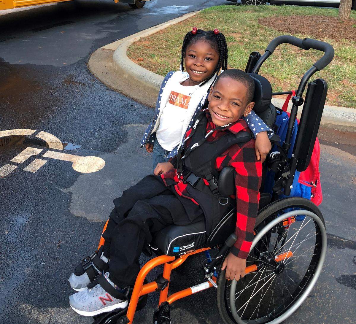 Siblings Londyn Grier (left) and Antonio Rivera are excited about their Christmas wish lists: a bicycle and skates for Londyn, and a reading technology device and games for Antonio. Money is tight at Christmas for their family this year, so they’re getting help from the Salvation Army’s Christmas program.