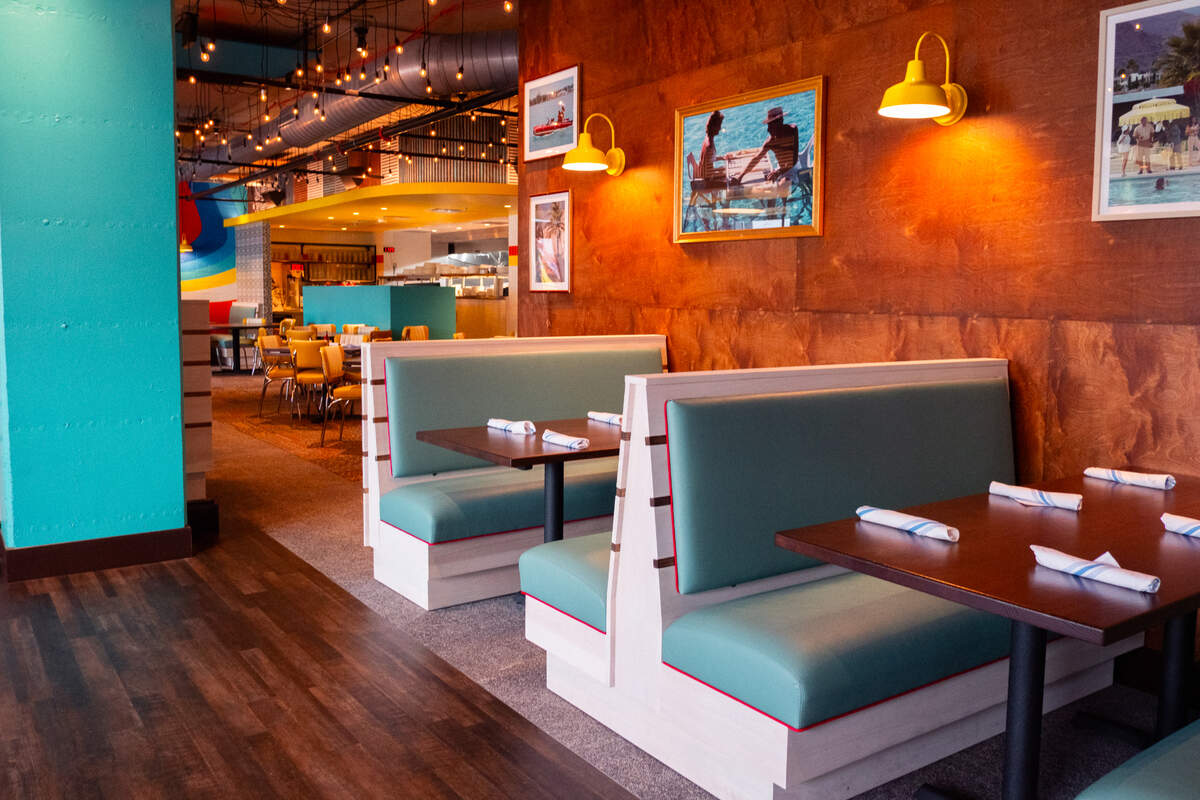 Calle Sol offers booth seating.