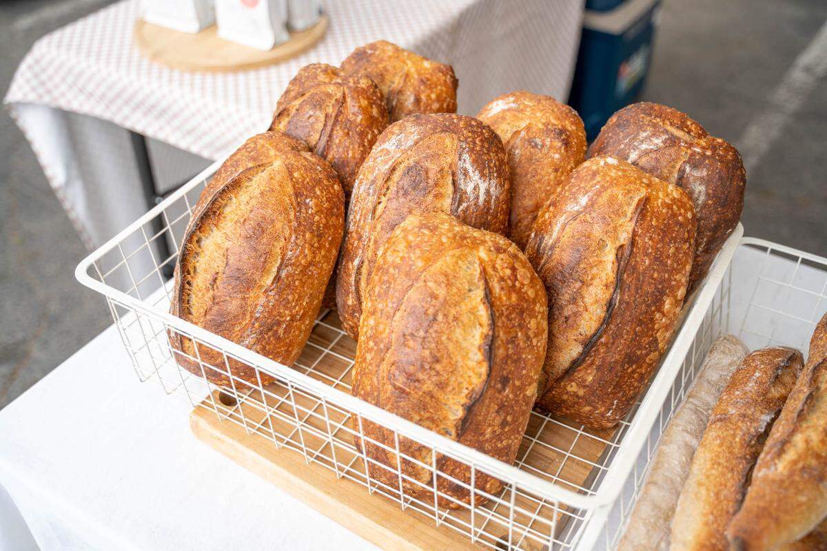 Sourdough loaves at Verdant Bread.