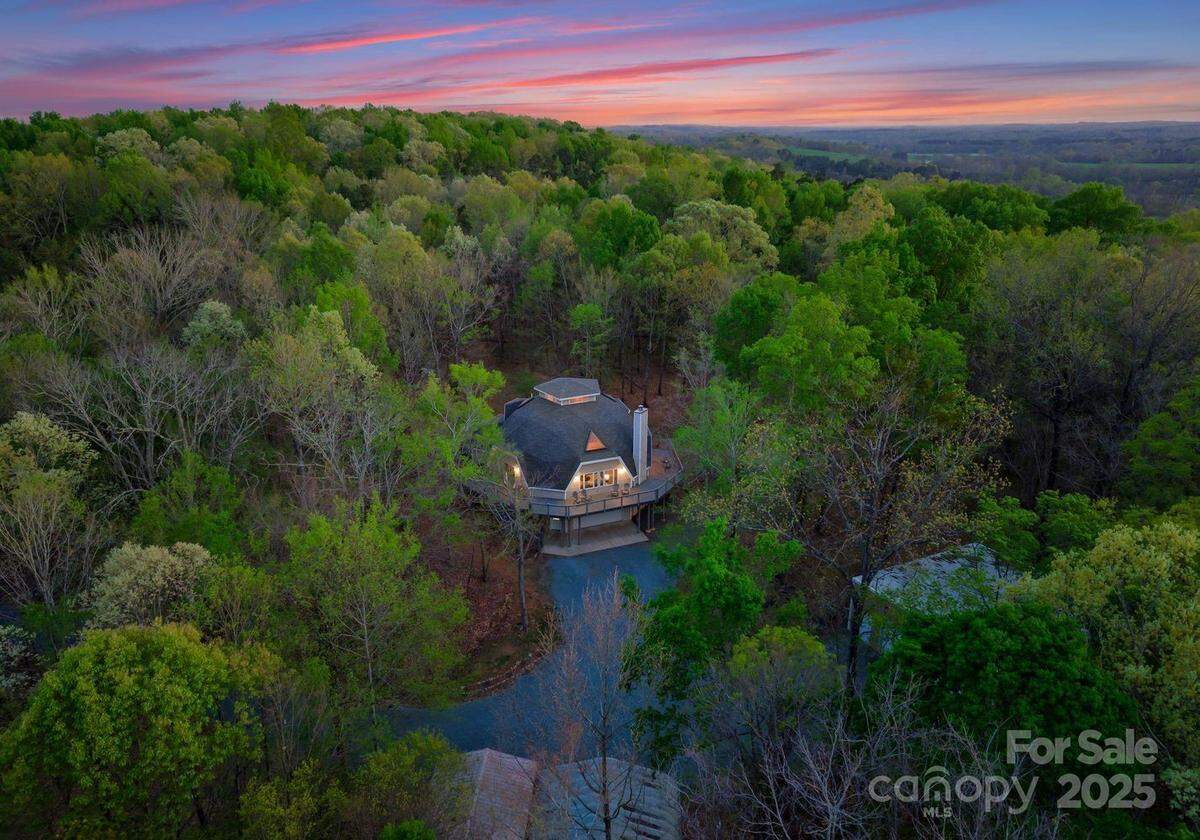 This energy-efficient, North Carolina geodesic dome home is for sale on 12.3 wooded acres.