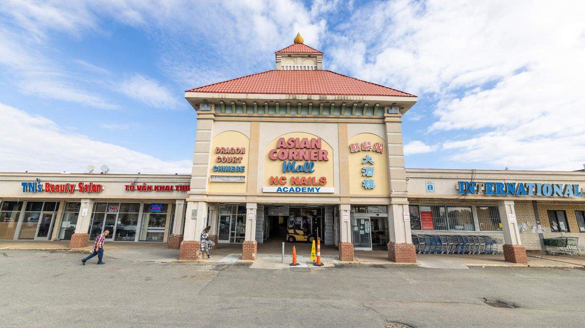 The exterior of Asian Corner Mall on North Tryon Street.