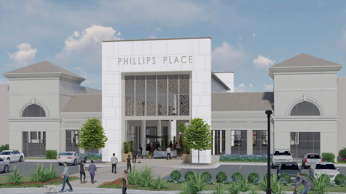 A rendering of the redesigned Phillips Place.