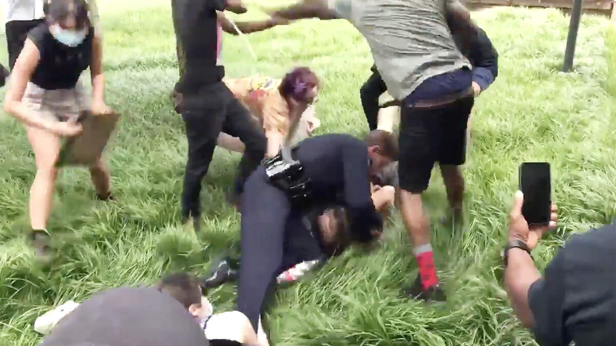 Charlotte NC protests: Video shows clash with CMPD captain | Charlotte ...