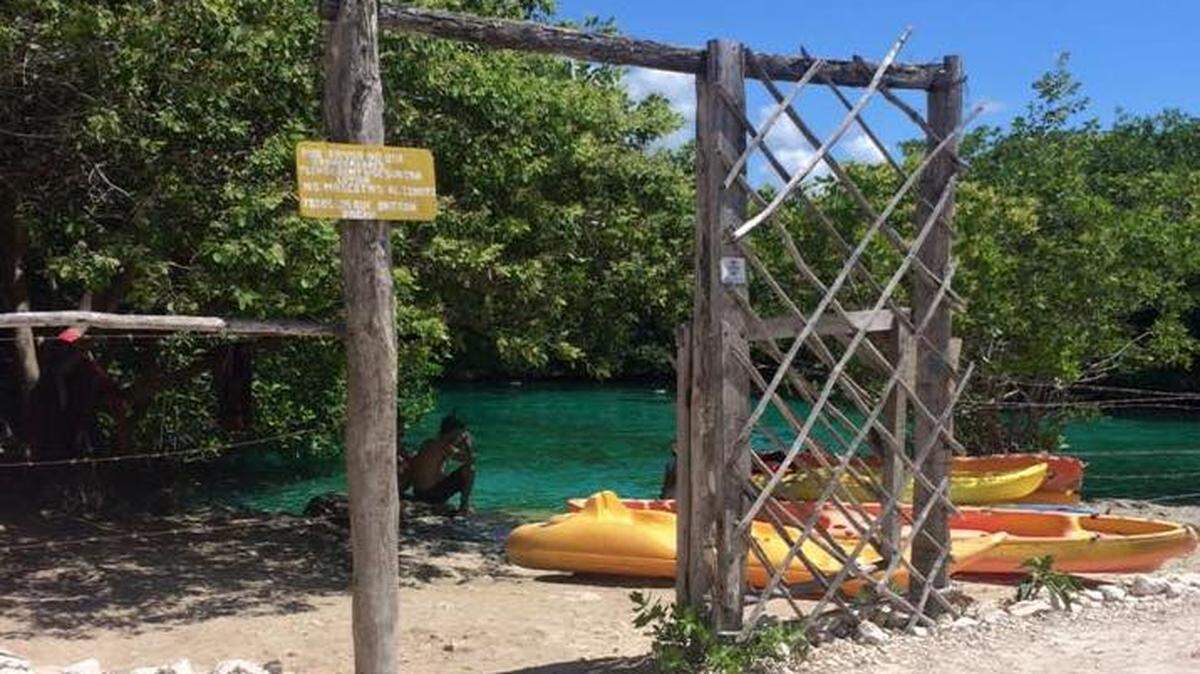 Mexico does not require travelers to quarantine, supply a negative COVID-19 test or submit proof of vaccination in order to enter the country. A cenote in Tulum is shown above.