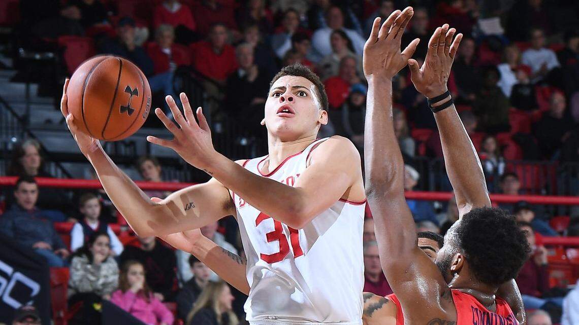 Davidson’s Kellan Grady (31) will enter the NBA draft, although he can withdraw by June 10.