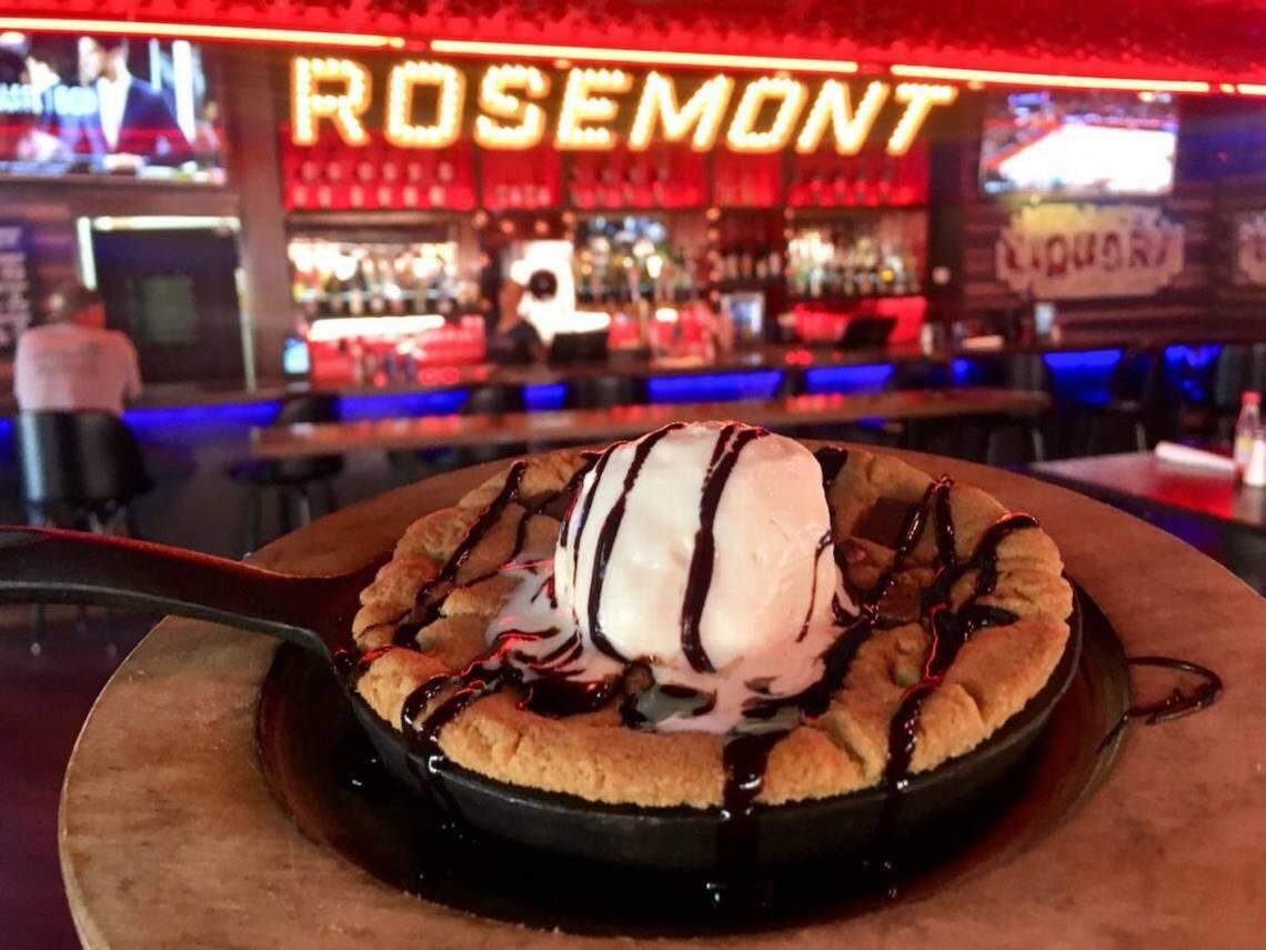 A skillet cookie similar to Rosemont’s can also be found at Brazwells and The Gibson.