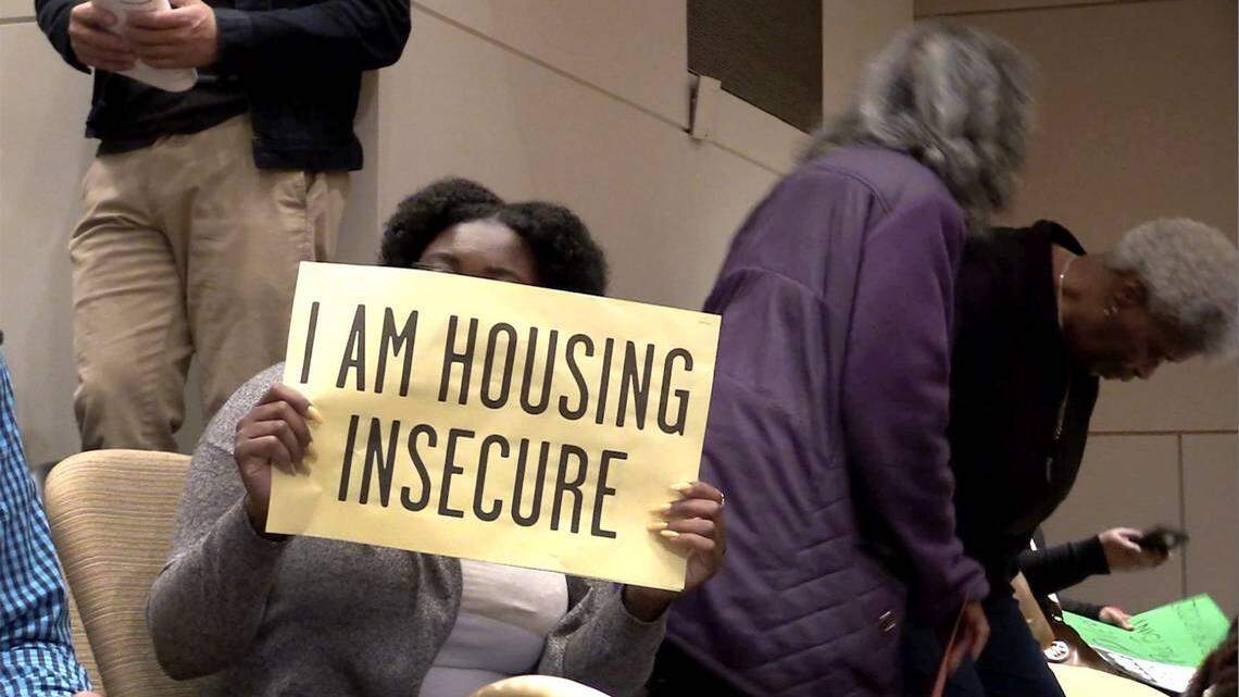 At this 2018 Charlotte City Council meeting residents spoke out about the lack of affordable housing. The city developed a comprehensive plan to address the issue, but delayed a vote on it last week after pushback from the community on a key provision that would have increased the supply of affordable housing by allowing duplexes and triplexes in areas zoned for single-family housing.