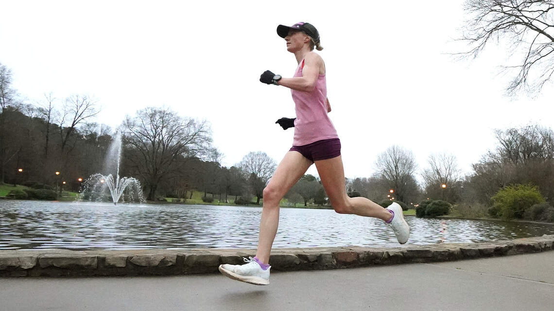She used library books to learn how to run. Next, she’s racing at the Olympic Trials.