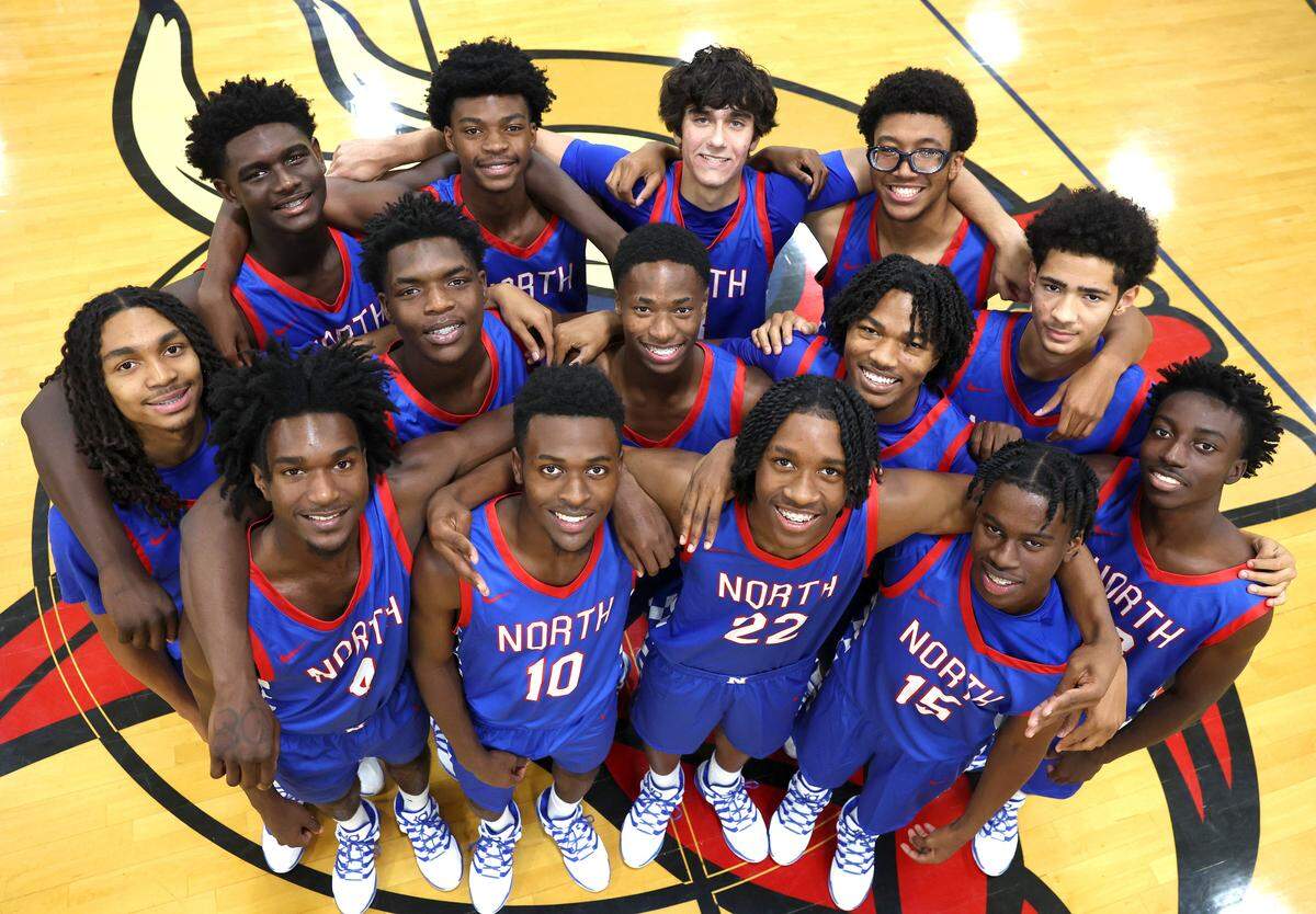 The 2025 North Meck boys basketball team on Wednesday, November 5, 2025. The team is ranked No.1 in the preseason sweet 16.