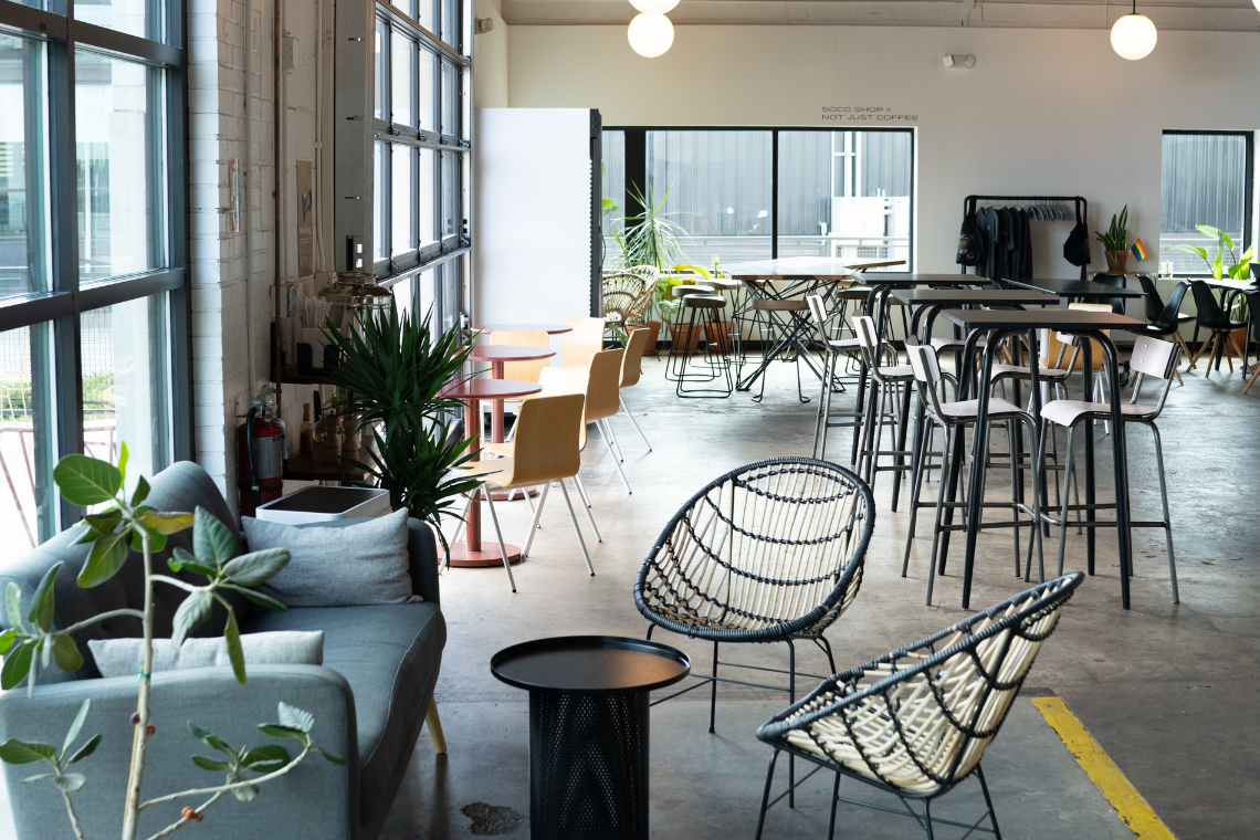 Not Just Coffee on Jay Street is one of many coffee shops in Charlotte that craft lattes and host community-centered events.