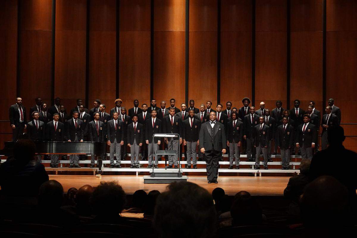 The Morehouse College Glee Club’s performance with the Charlotte Symphony will include orchestral and choral works ranging from Nigerian Christmas music to “The Seven Last Words of the Unarmed,” with texts taken from the final utterances of slain black men.