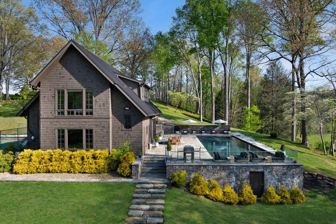 The property at 3903 Island Ford Rd. in Brevard, nestled in the heart of the Blue Ridge Mountains, sits on 151 acres and features 10 bedrooms and 15 bathrooms.