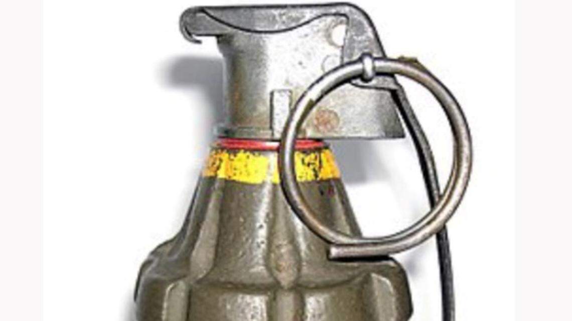 The ATF warns a North Carolina antique mall may have unknowingly sold multiple live MK2 hand grenades, like the one pictured above, which can explode.