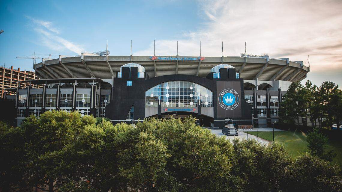 Bank of America Stadium, home of Charlotte FC.