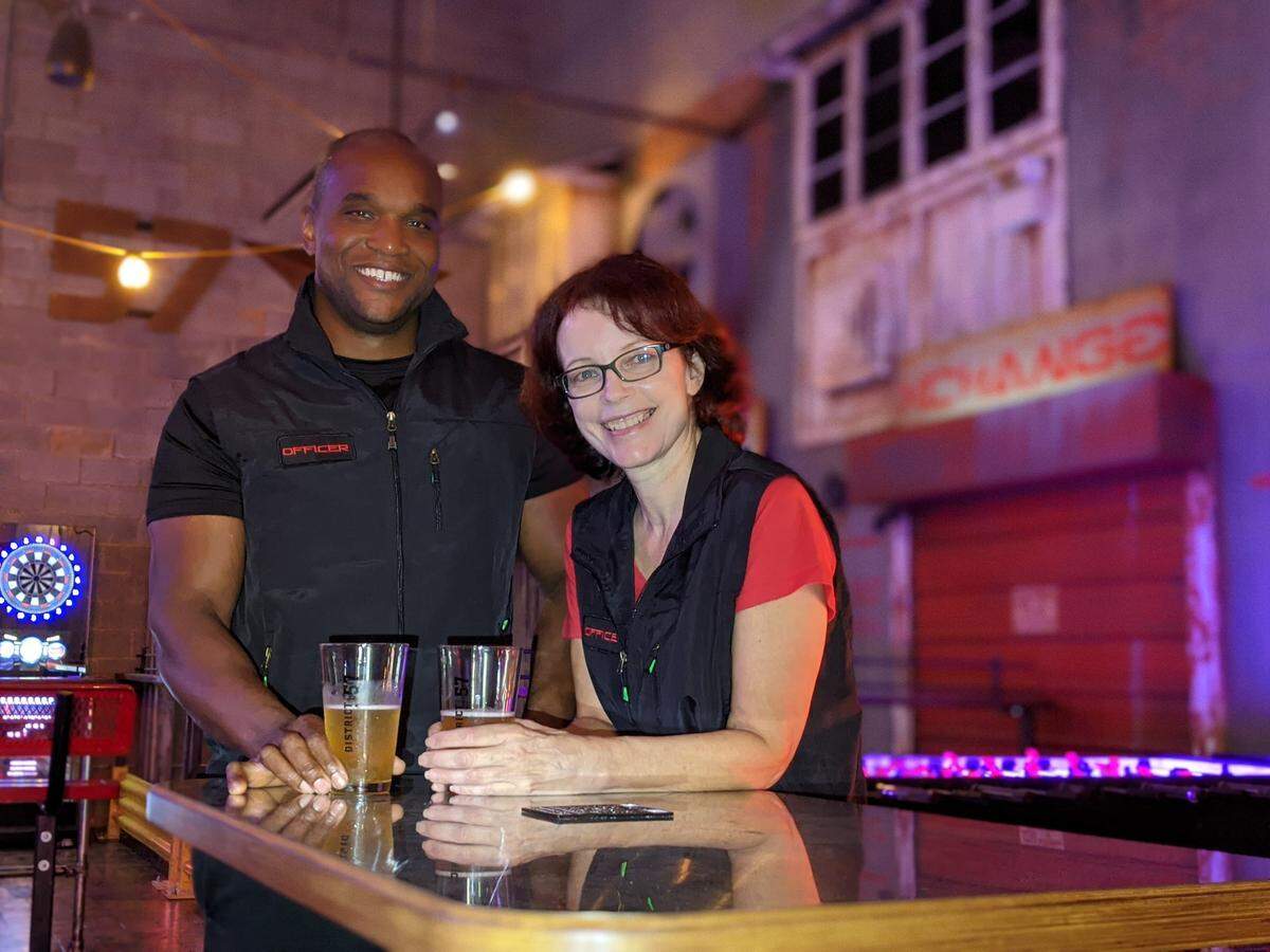 Exit Strategy creators Mylene Labrie and Jelani Patterson are opening the “post-apocalyptic immersive entertainment complex” District 57 in west Charlotte.