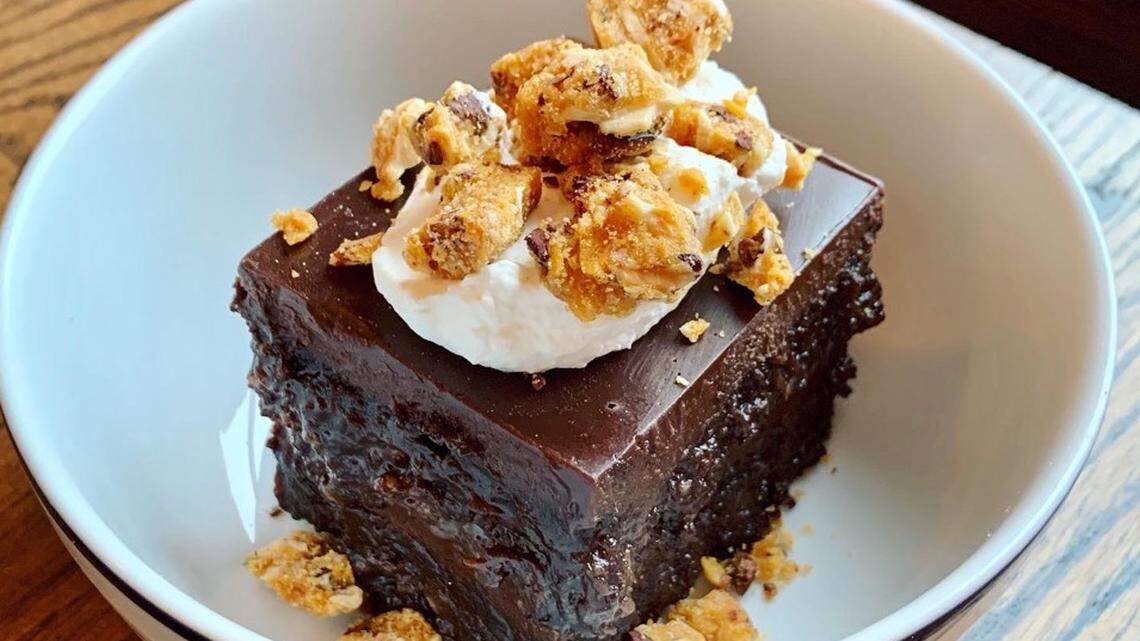 Chocolate Coconut Snack Cake from Becca Rankin at The Goodyear House.