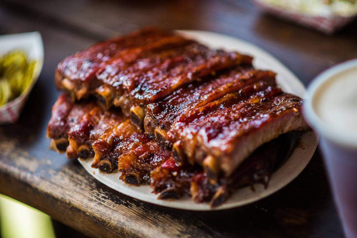 Okie Dokie’s ribs are its third most popular dish, after the pulled pork and Chicken Littles, which are bite-sized breaded and fried pieces of chicken breast.