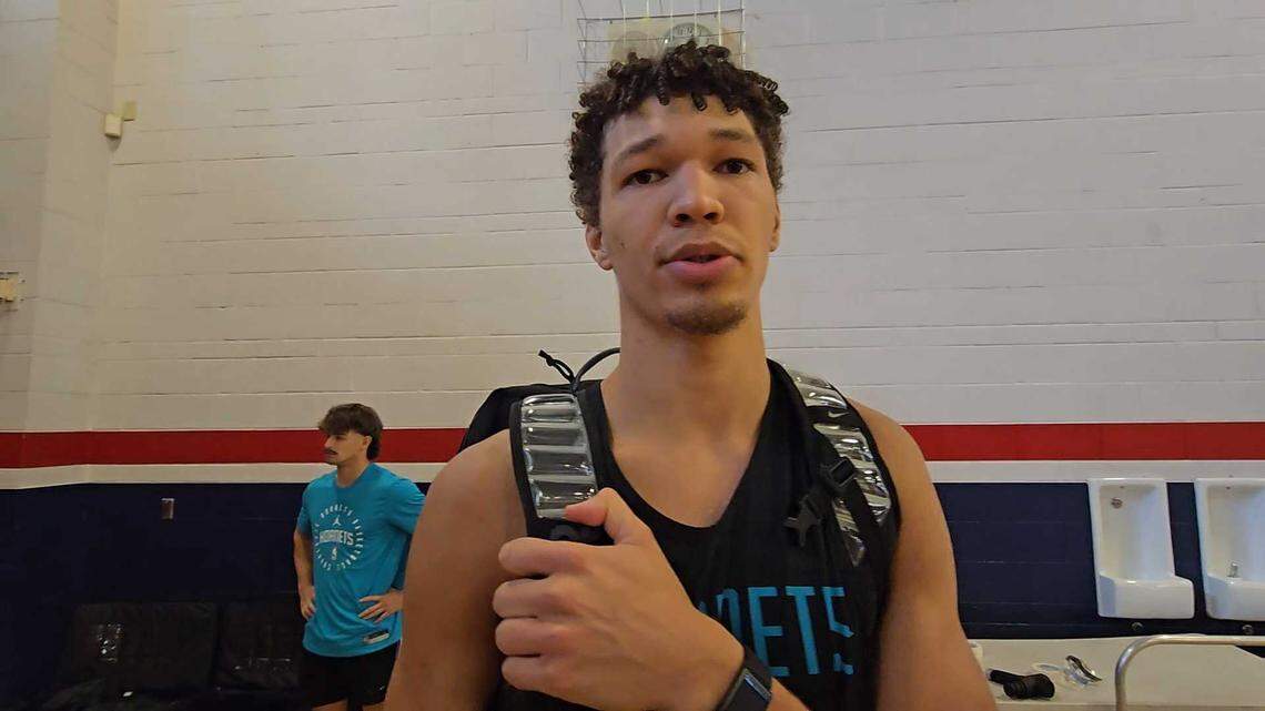 Charlotte Hornets forward Tidjane Salaün. 