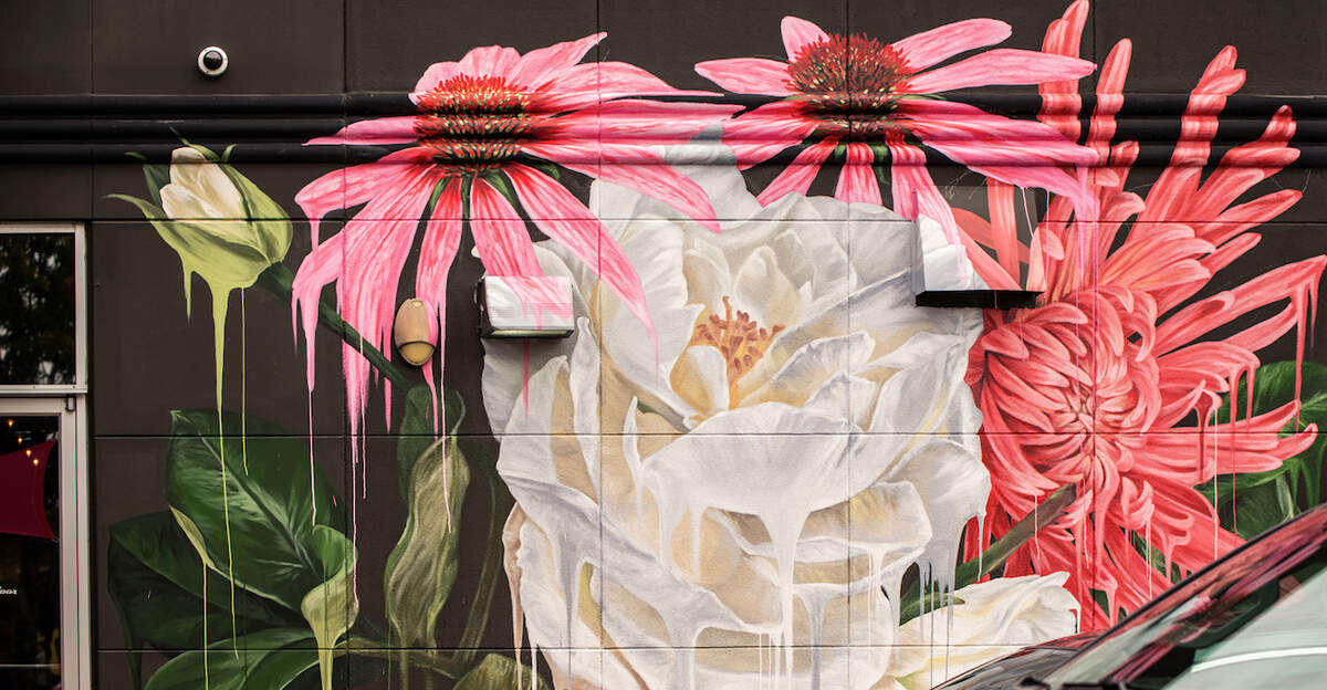 Mural by Niki Zarrabi of Atlanta, Georgia.