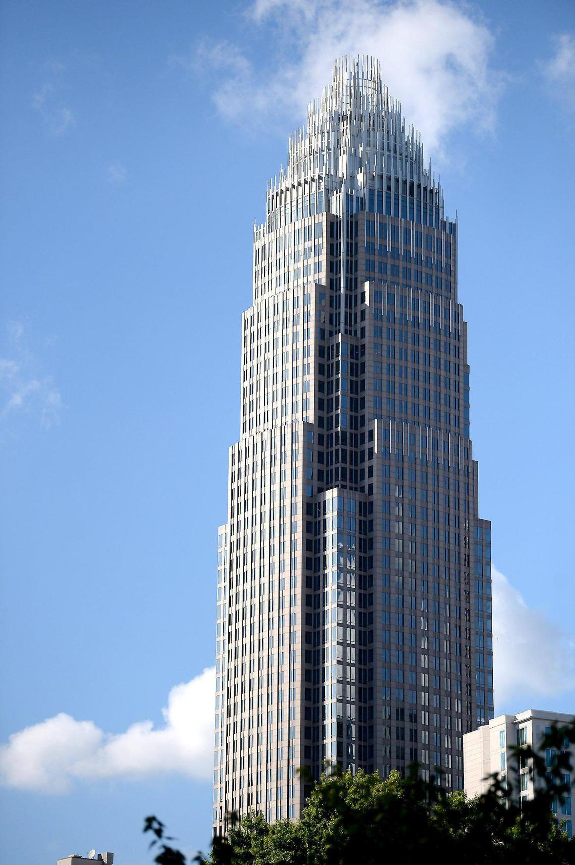 Bank of America Corporate Center in uptown Charlotte, NC on Sunday, June 27, 2021. The bank hopes to have all of its fully vaccinated employees back in the office by September.