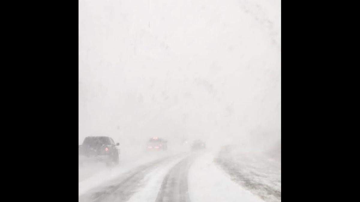 The Boone Police Department shared this photo on Facebook, showing what Hwy 421 east of Boone looked like Monday afternoon.