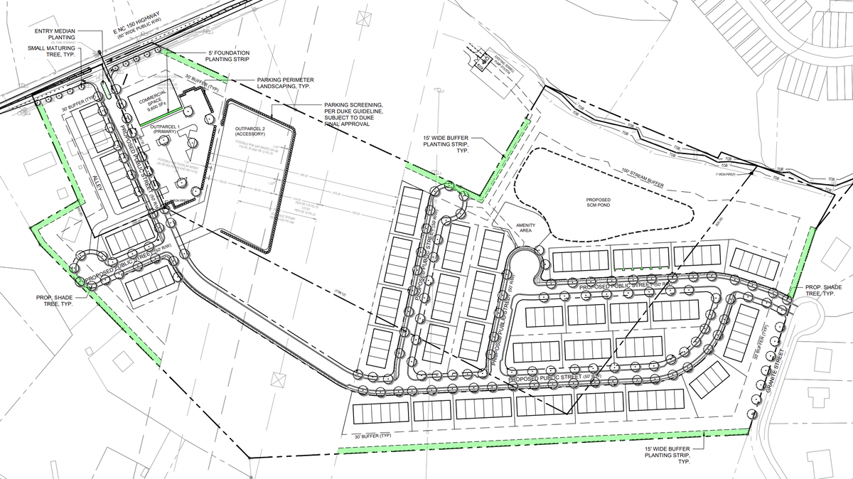 DP Development submitted a request to rezone a 35-acre tract to permit the construction of up to 175 townhomes in Sherrills Ford.
