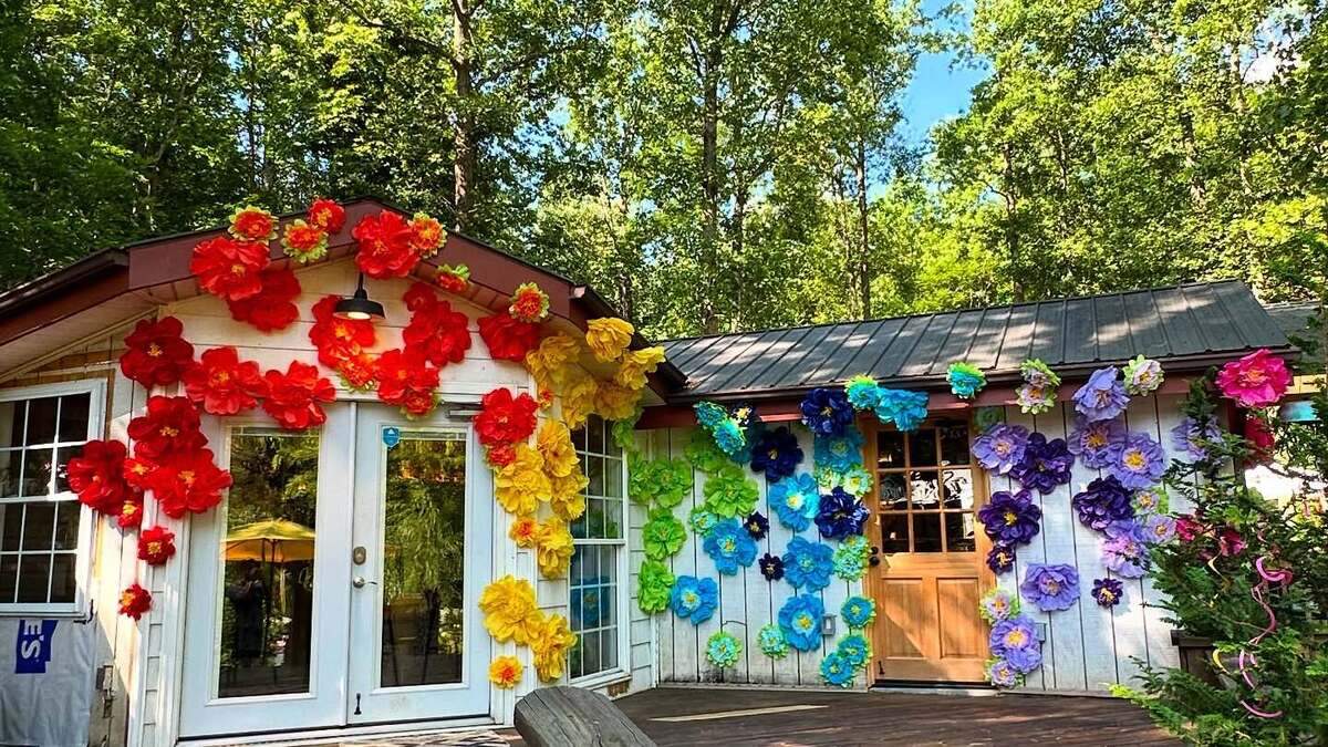 The front of Grey Hawk Bar & Gardens in Lake Lure.