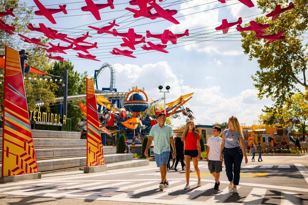 Aeronautica Landing opened at Carowinds in April 2023.
