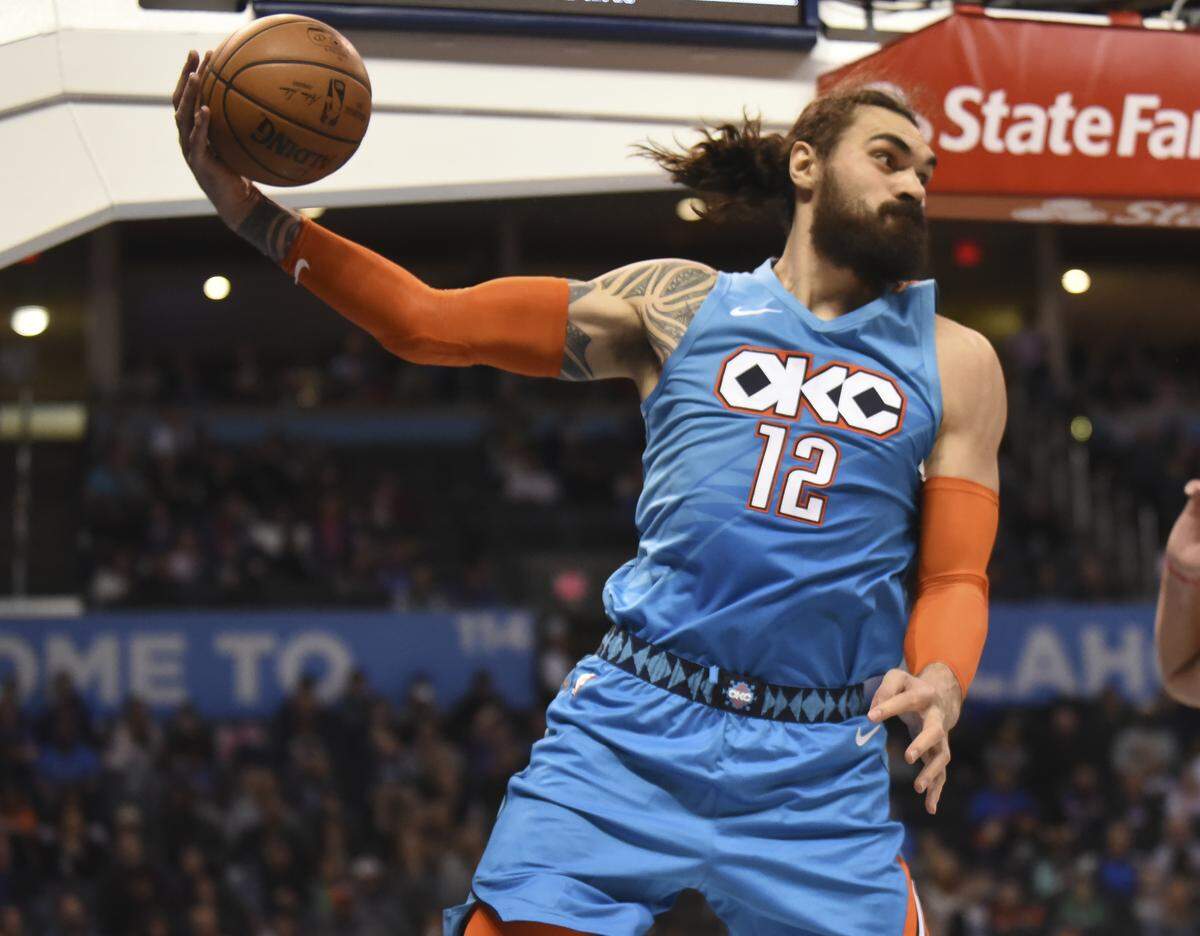 Oklahoma City Thunder center Steven Adams will be a free agent in 2020.