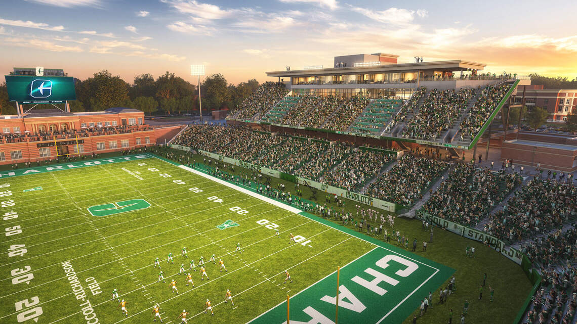 Charlotte 49ers unveil renderings of expanded football stadium. ‘A dream for many’