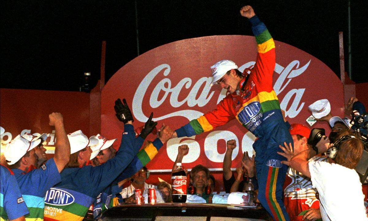 The first of Gordon’s 93 Cup Series wins came in the 1994 Coca-Cola 600 at Charlotte Motor Speedway.