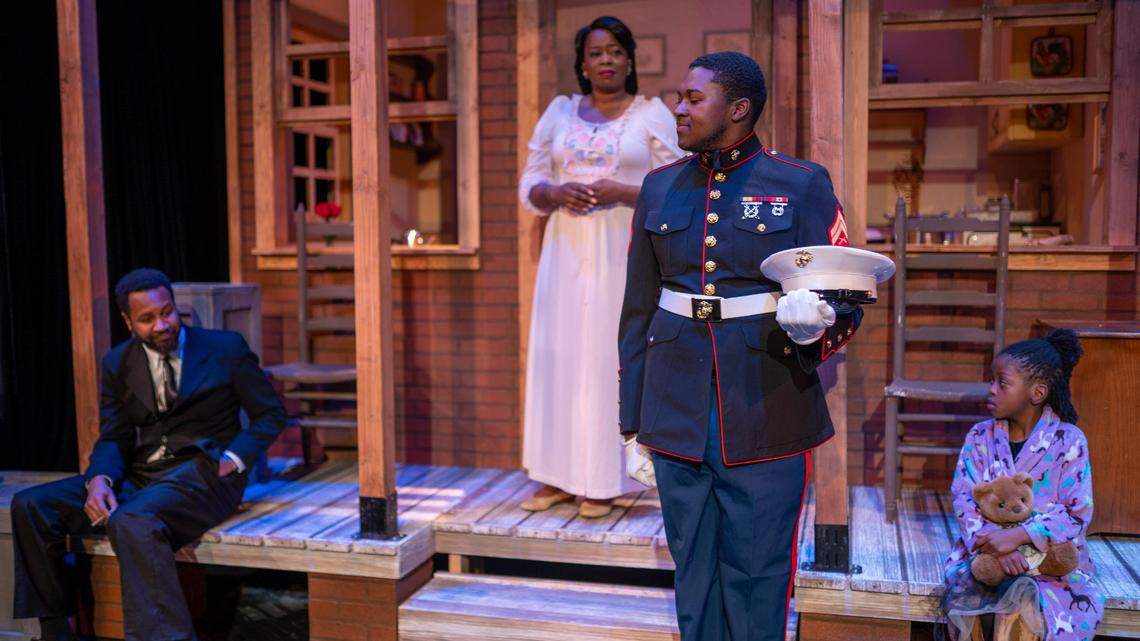 Brand New Sheriff Productions had just performed August Wilson’s “Fences,” in February 2020 at the Duke Energy Theater and was starting rehearsals for a new show when COVID-19 shut everything down. “Fences” starred Graham Williams as Lyons, left; LeShea Nicole as Rose; Dylan Ireland as Corey; and Lauryn Vinson as Raynell.