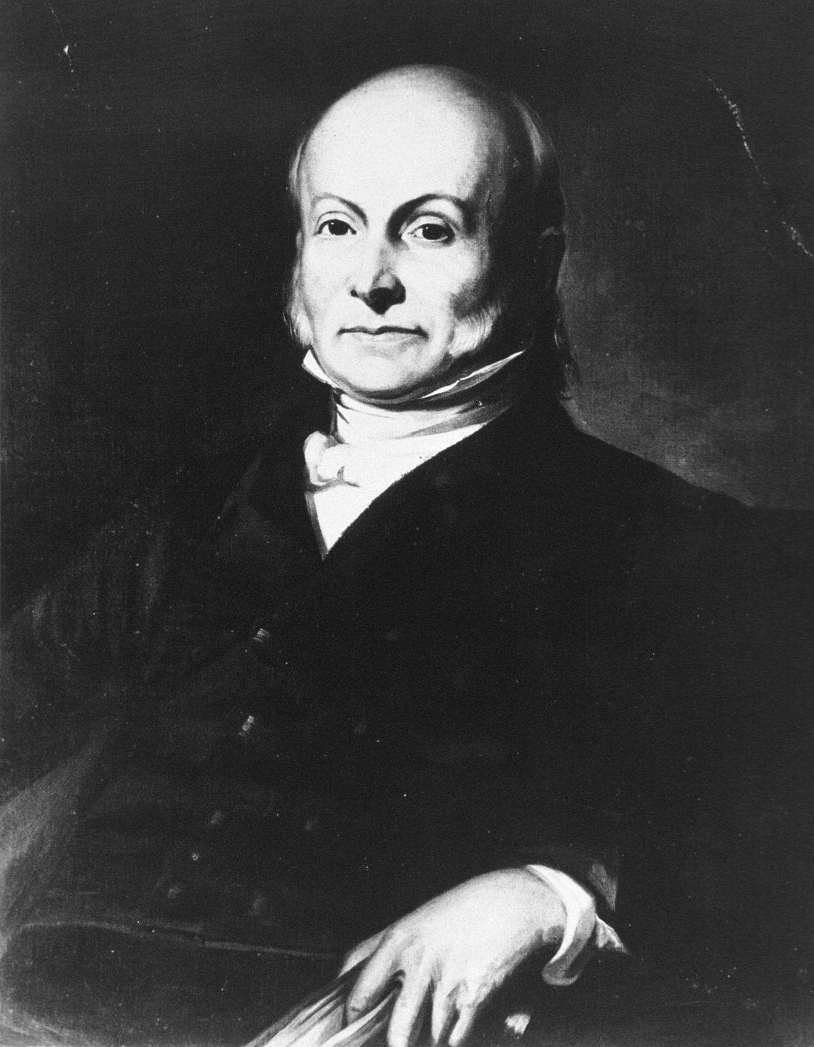 377869 06: Portrait of the 6th U.S. President John Quincy Adams. (1767-1848) (Courtesy of the National Archives/Newsmakers)