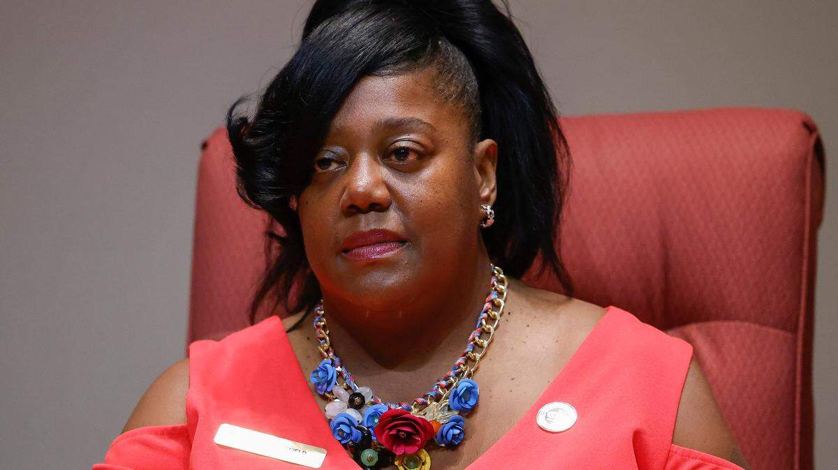 LaWanna Slack-Mayfield, At-Large Charlotte City Council Member at the Charlotte-Mecklenburg Government Center in Charlotte, N.C., Tuesday, Sept. 6, 2022.