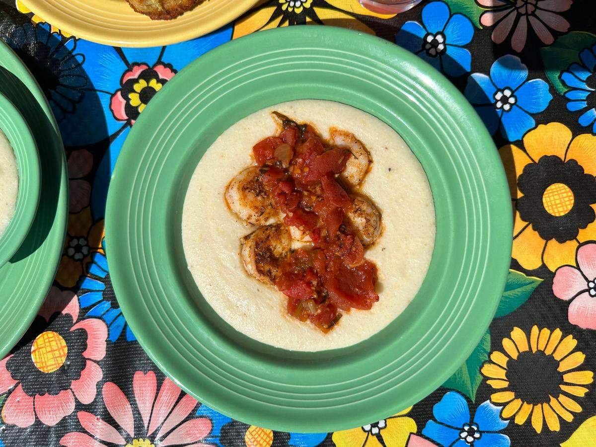 The Flying Biscuit Cafe’s shrimp and grits.