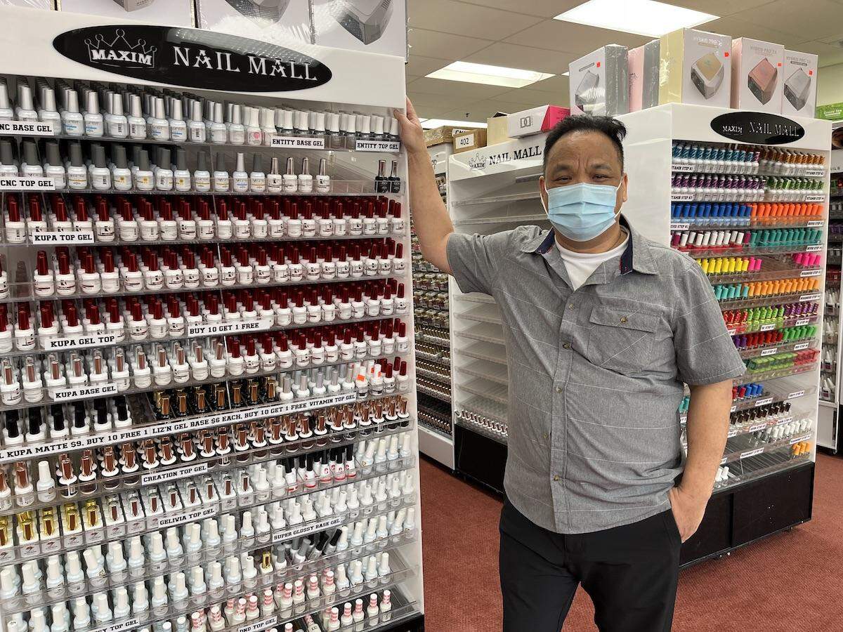 Lam Pham, co-owner of Maxim Nail Mall Supply.