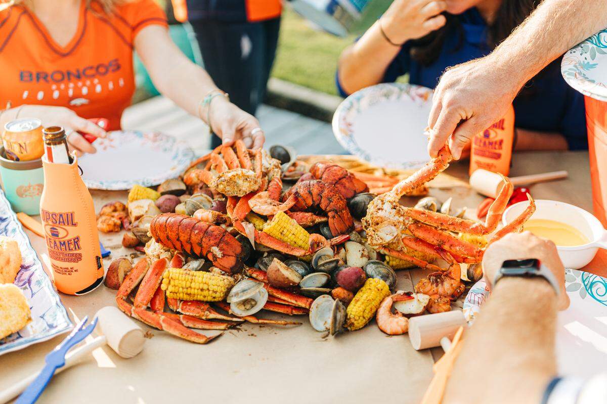 Topsail Steamer’s Charlotte location is at 1600 E. Woodlawn Road.