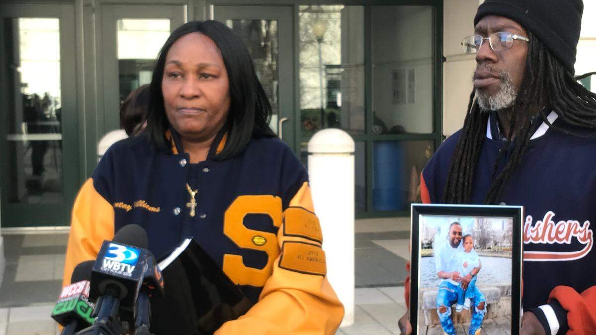 Christa Williams, left, seen in a file photo, filed a federal lawsuit against the city and four CMPD officers in the wake of her son’s death.