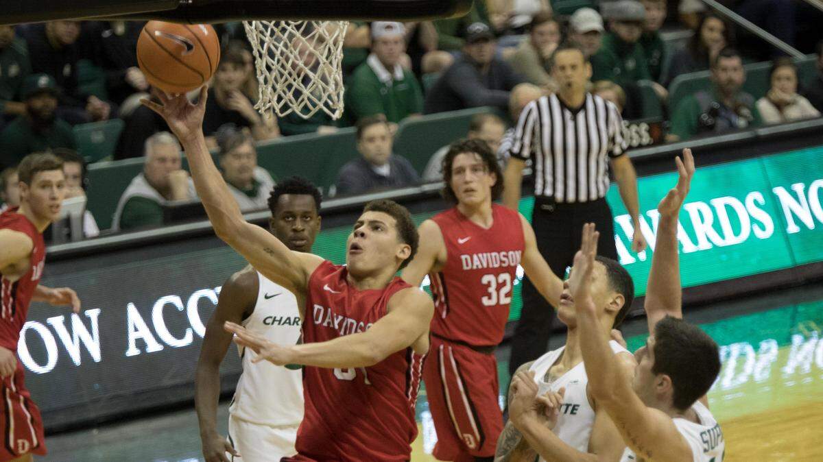 Kellan Grady scored 22 points in Davidson’s victory against the Charlotte 49ers in 2017.