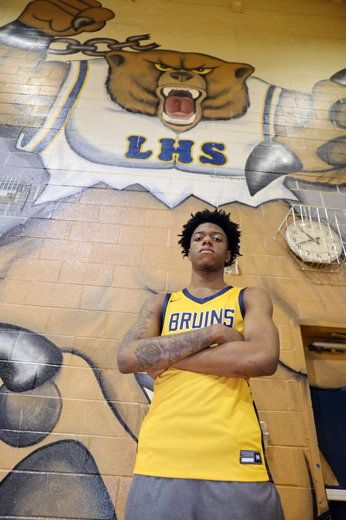 Former Lancaster High School basketball standout Jordan Watford now plays at Queens in Charlotte. 