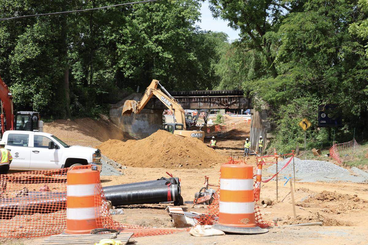 Businesses along South Main Street in Davidson, North Carolina, said road construction has kept patrons from visiting their locations.