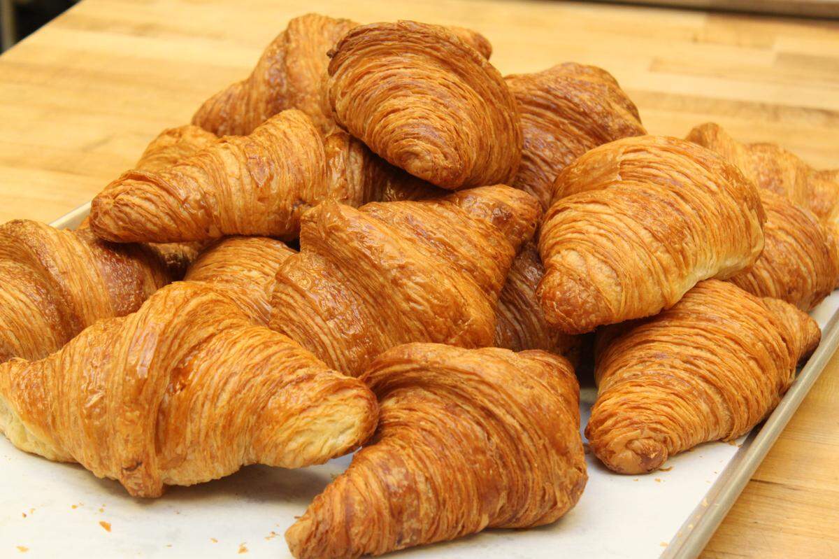 Sunflour Baking Company sells a variety of croissant flavors, including almond, berry, chocolate, hazelnut orange and more.