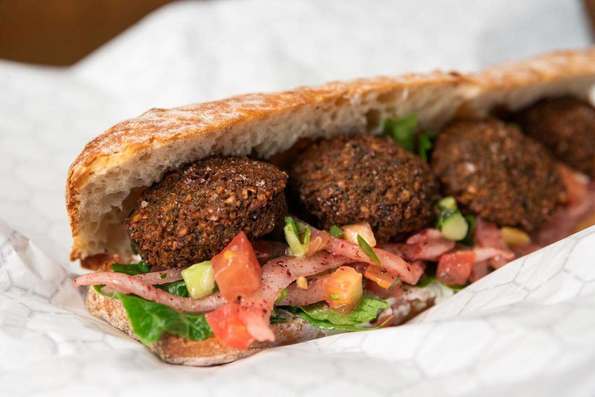 Try the new falafel baguette at Yafo Kitchen on National Falafel Day.
