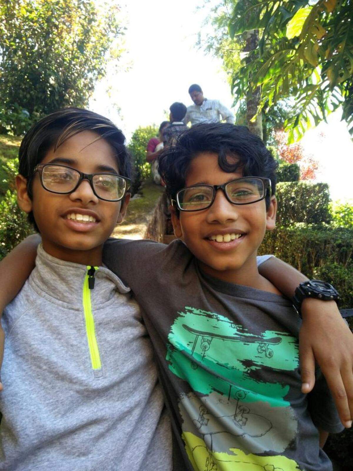 Shashi and Kamal Yerra, photographed in October 2016, when Shashi was in seventh grade and Kamal was in sixth.