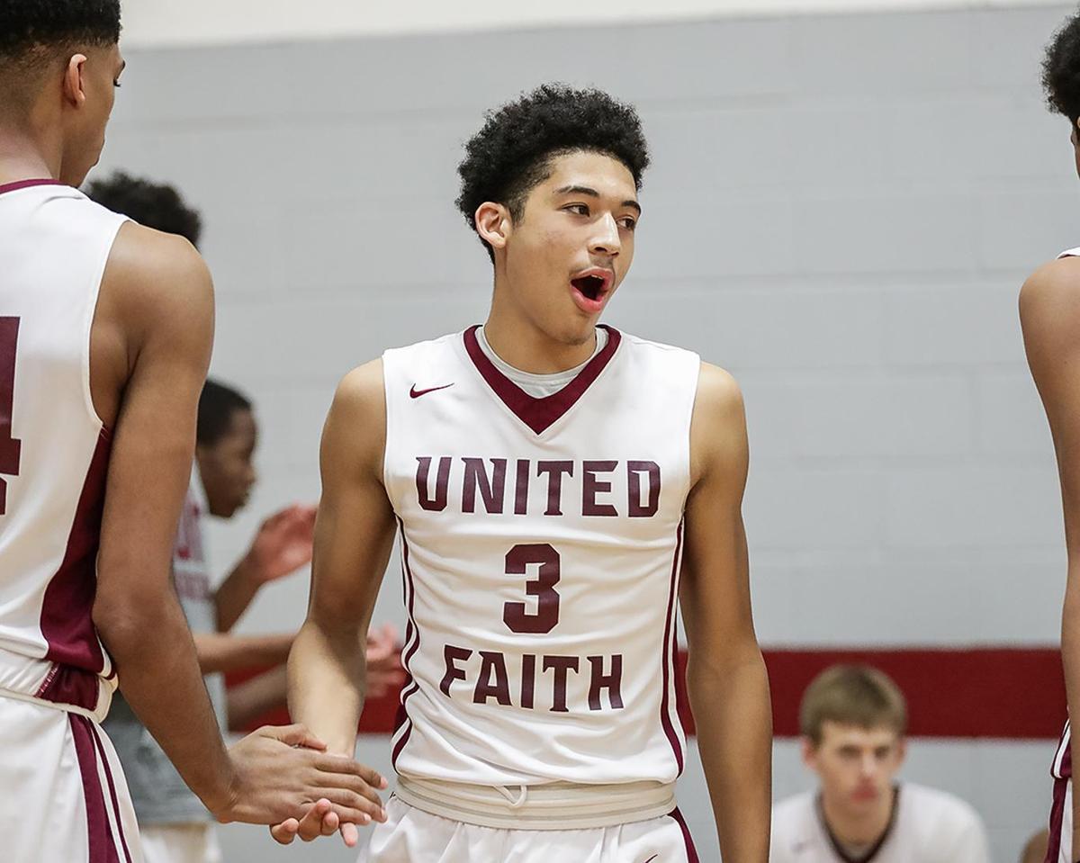 Marcus Henderson during his time at United Faith Christian Academy in Charlotte.