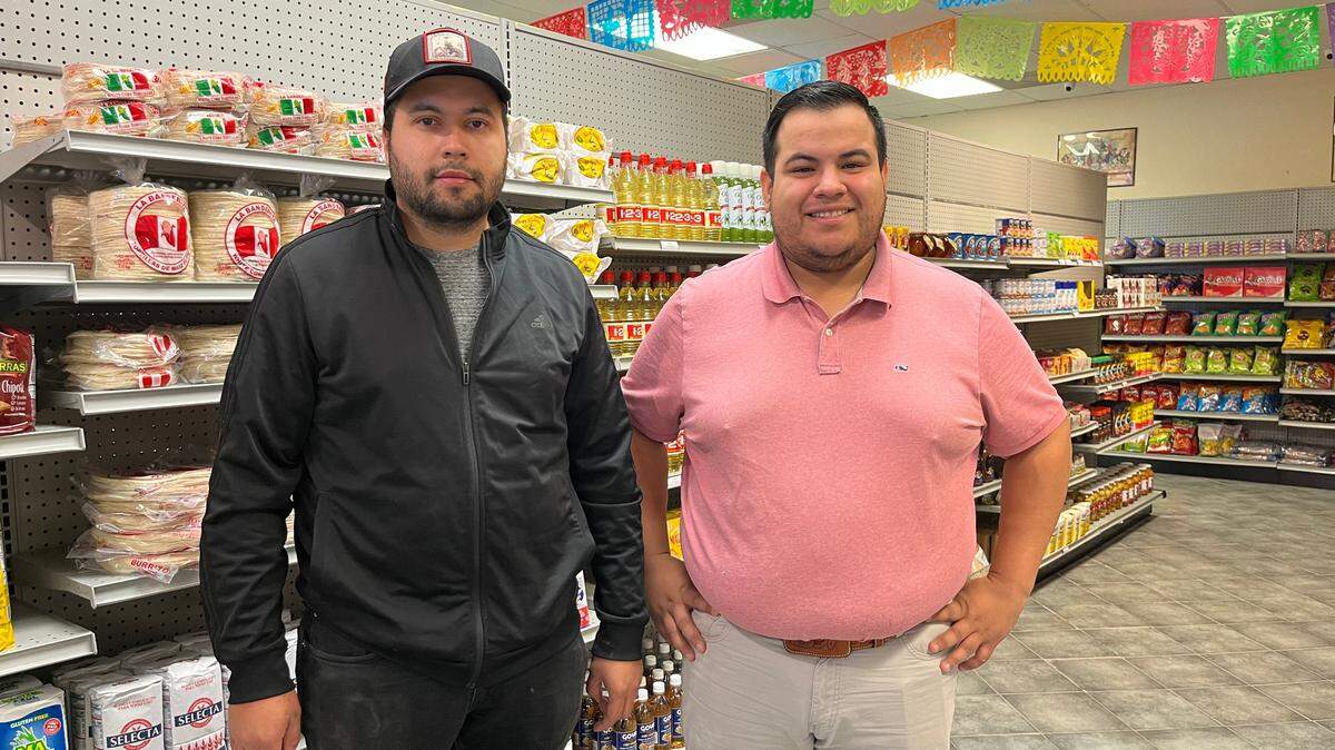 Julian Aguirre and Valenta Arizpe, who have known each other since college at NC State, are the co-owners of Jimador Mexican Market in Denver.